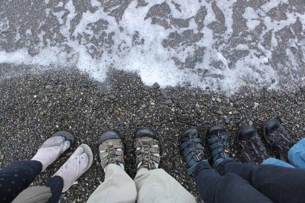 We brought our NW fashion to Patagonia: socks-and-sandals in Magellan. Photo: Nate