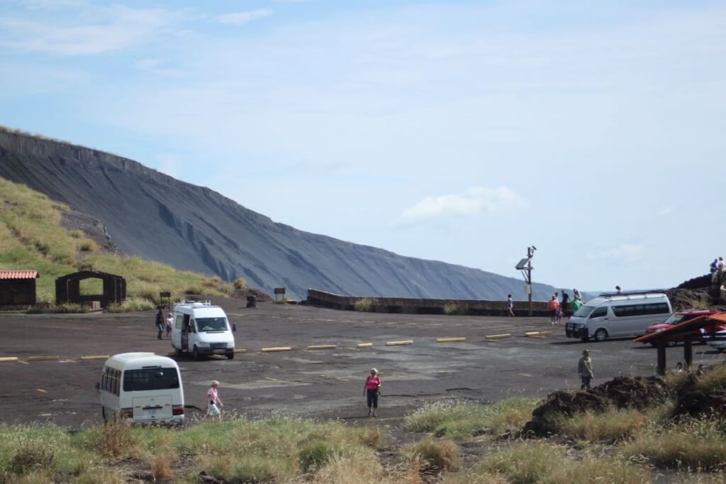 Cosmo at the Crater with his new van friends.  Photo by Nate